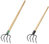 Imacasa 4-Tine Cultivator Wood