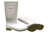 Pair - Ironwear White Boot - Plain Toe