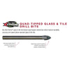 BLU-MOL Glass & Tile Drill Bit (Carded)