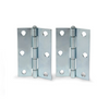 Grip Tight Narrow Utility Hinge w/ Fixed Pin 2PK (Zinc)