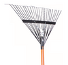 Imacasa Leaf Rake Bolt-Through Orange Fiberglass 48"