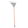 Imacasa Leaf Rake Bolt-Through Orange Fiberglass 48"