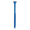 Concrete Screw 3/16" Diameter Flat Head Blue 100PK