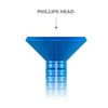 Concrete Screw 1/4" Diameter Flat Head Blue 100PK