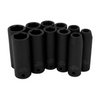 Performance Tool Deep Impact Socket 1/2"-Drive Set 11PK